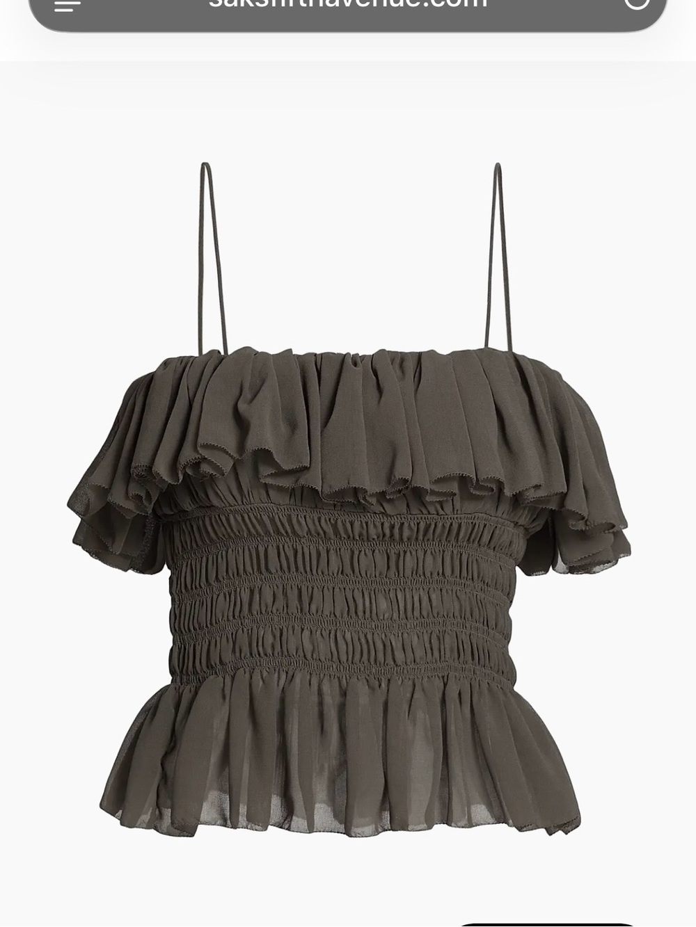 NWT Ronny Kobo Alexi Top in Pebble Size Small